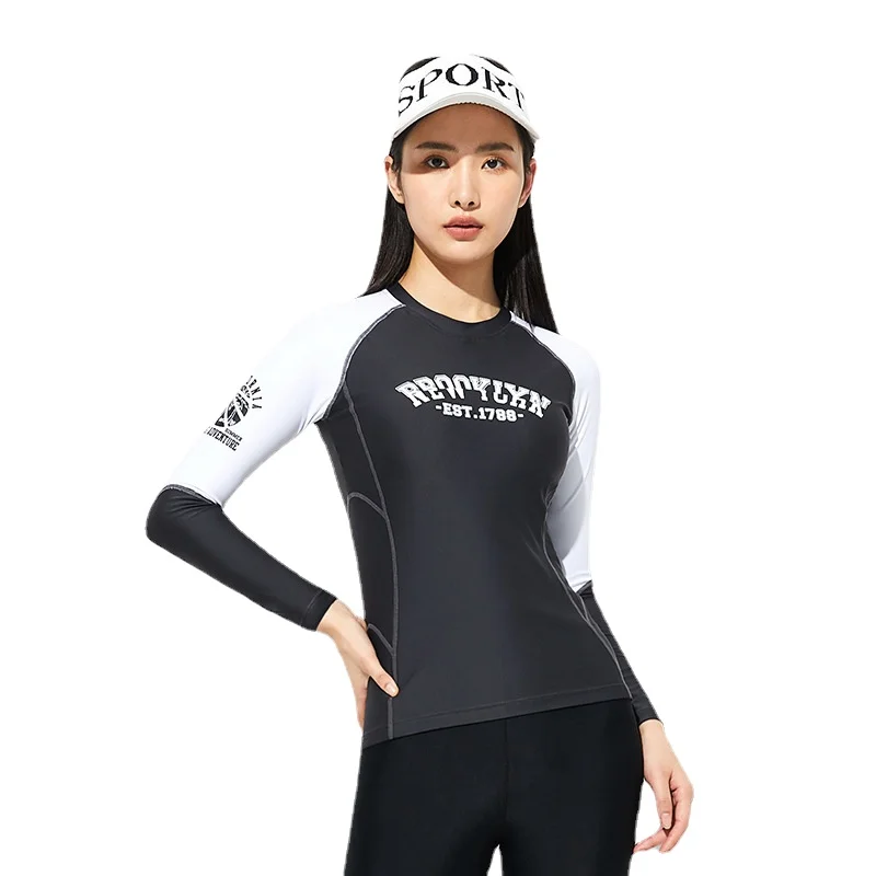 SABOLAY Women Rash Guards Surfing Swimsuit T-Shirt Dry Beach Clothes Protect Hurt Jellyfish Sunshine Swimming Suit