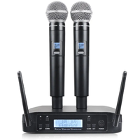 Glxd4 Cheap Price Uhf Dual Channel Handheld Lavalier Headset Long Range Wireless Microphone