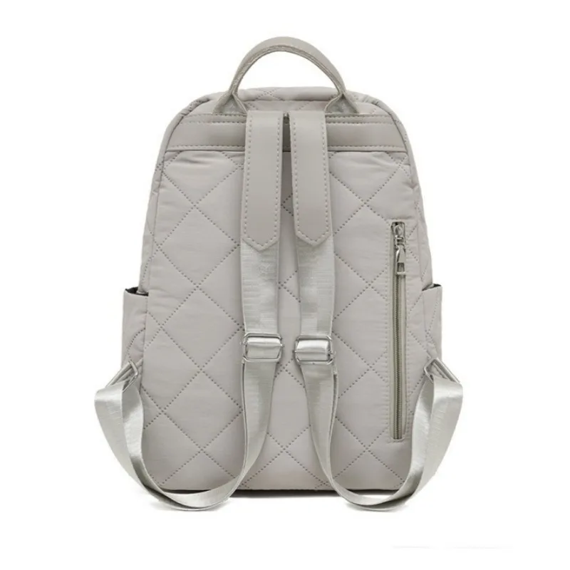 Japan Casual Women Daypack Winter Fashion Diamond Pattern Backpack College Students School Bags Light Waterproof Travel Rucksack