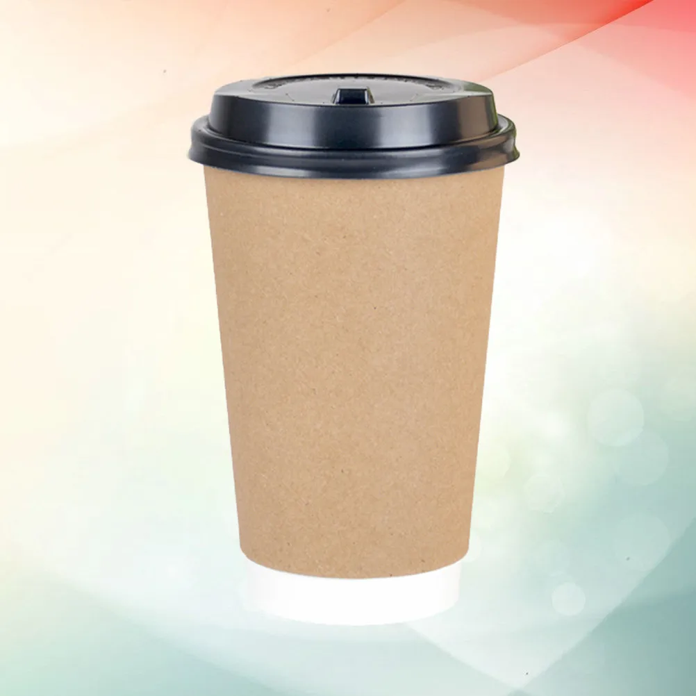 25Pcs Premium Double-Layer Takeaway Coffee Cups Fit Lids Heat Resistant Insulated for Espresso Tea Restaurants Home - view 2