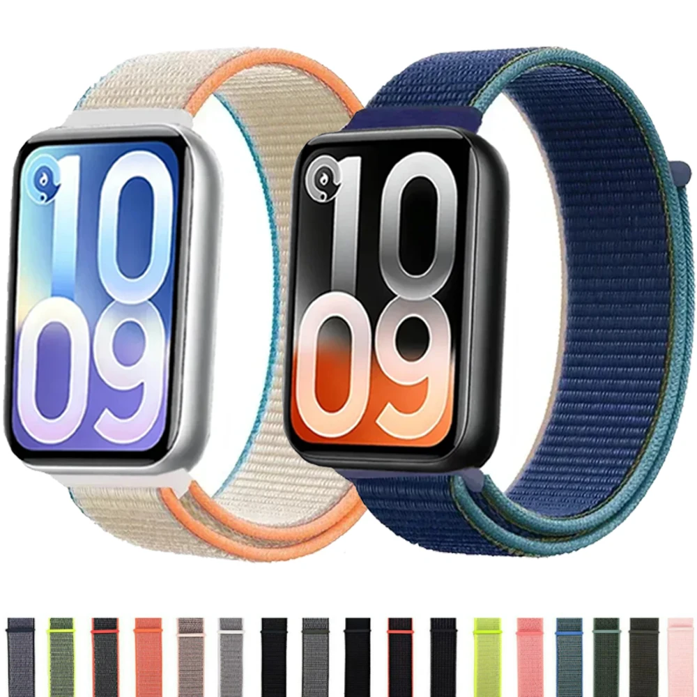 Nylon-Armband für Xiaomi Mi Band 10 Pro/9 8 Pro Original Atmungsaktives Armband Correa für Redmi Watch 6 5 4 Austauschbares Zubehör