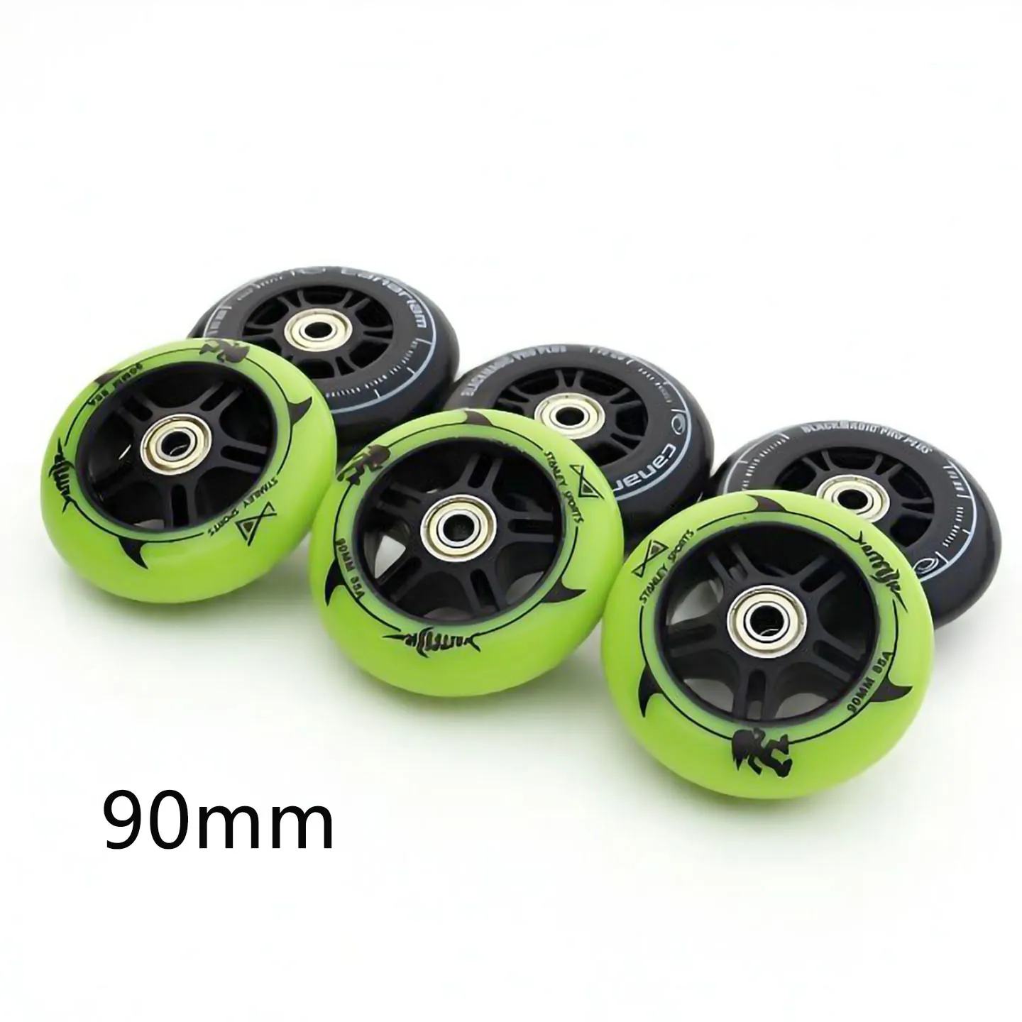 

8pcs 90mm Speed Inline Skate Wheels Accessories, High Elasticity Slalom & Wear-resistant Wheels Replacement Wheels for Outdoor S