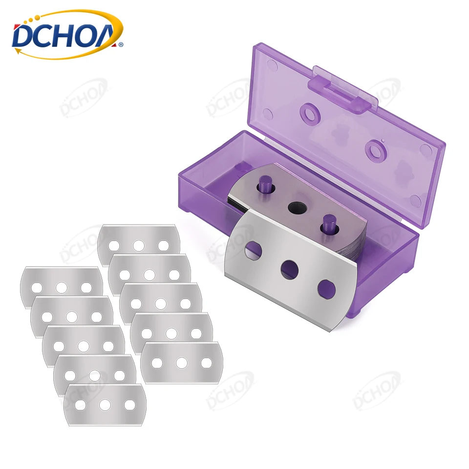 DCHOA 30PCS Replacement Blades Box Utility Knife Blades for Car Vinyl Wrap Window Tint PPF Film Cutting Tools