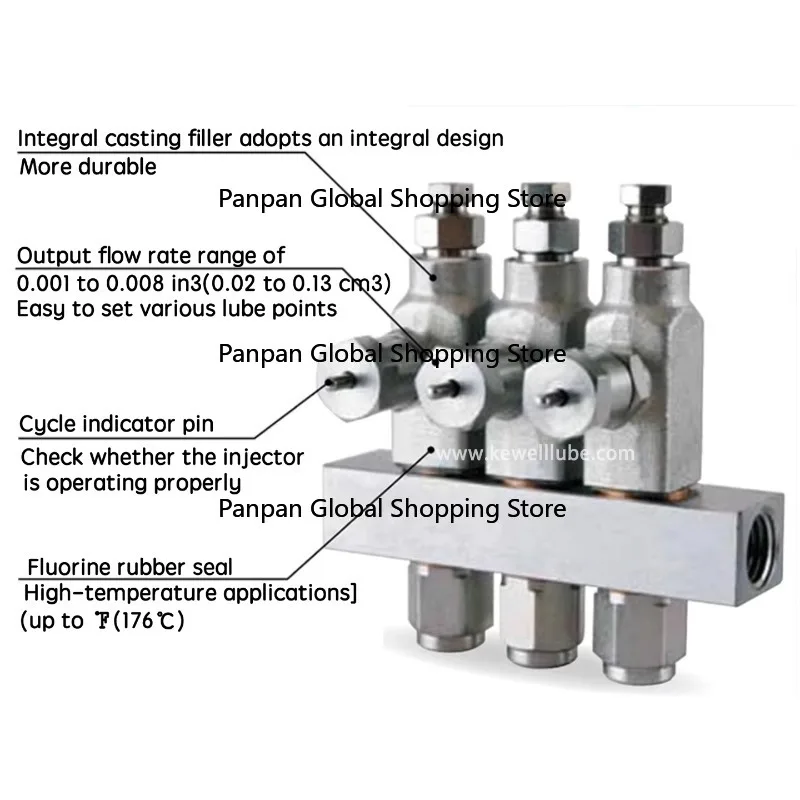 Injector Ln System Grease Distributor Adjustable Injector