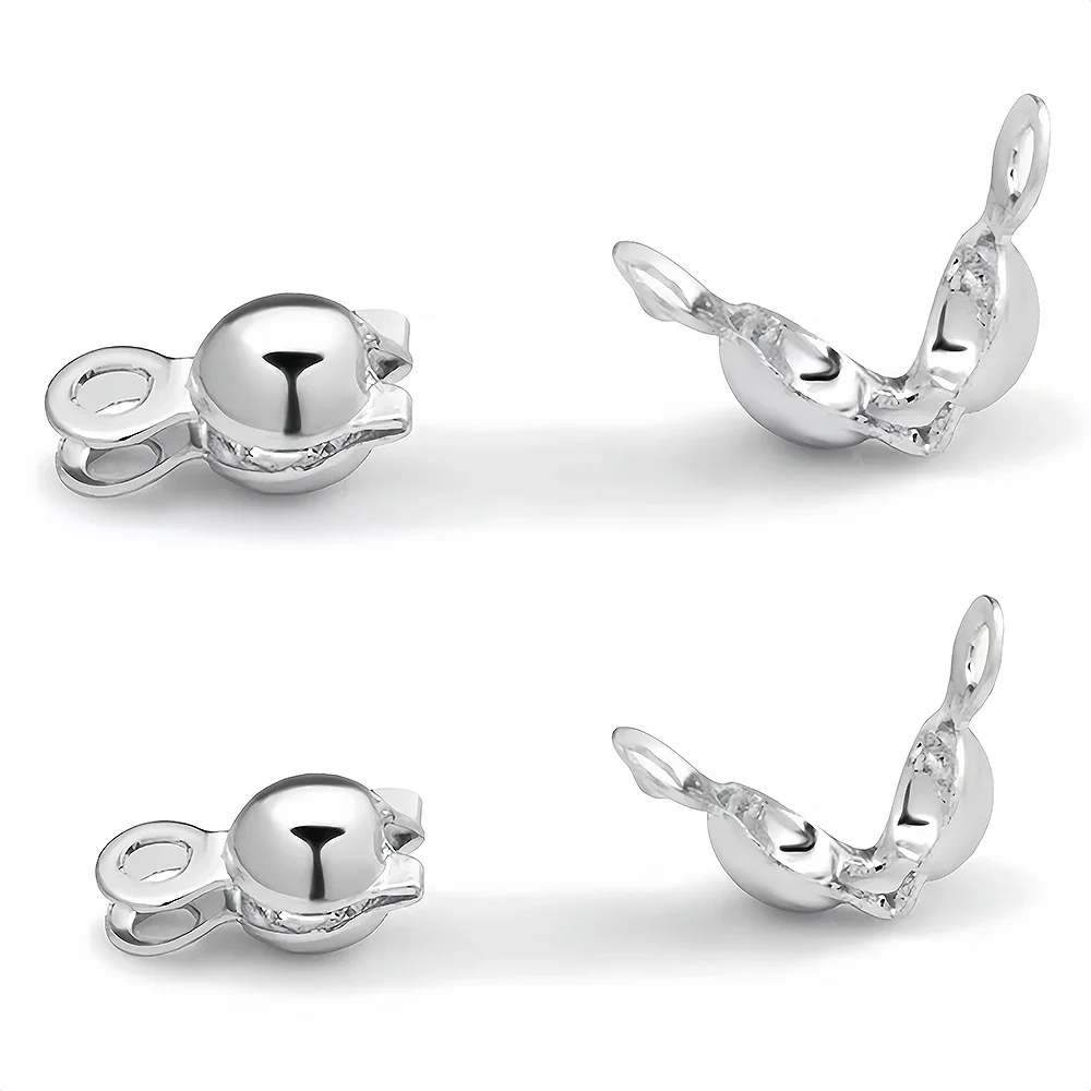 4*7 مللي متر ذهبي فضي اللون الفولاذ المقاوم للصدأ مطرز مشبك لصنع المجوهرات Charms سوار قلادة ياردروب DIY بها بنفسك اكسسوارات