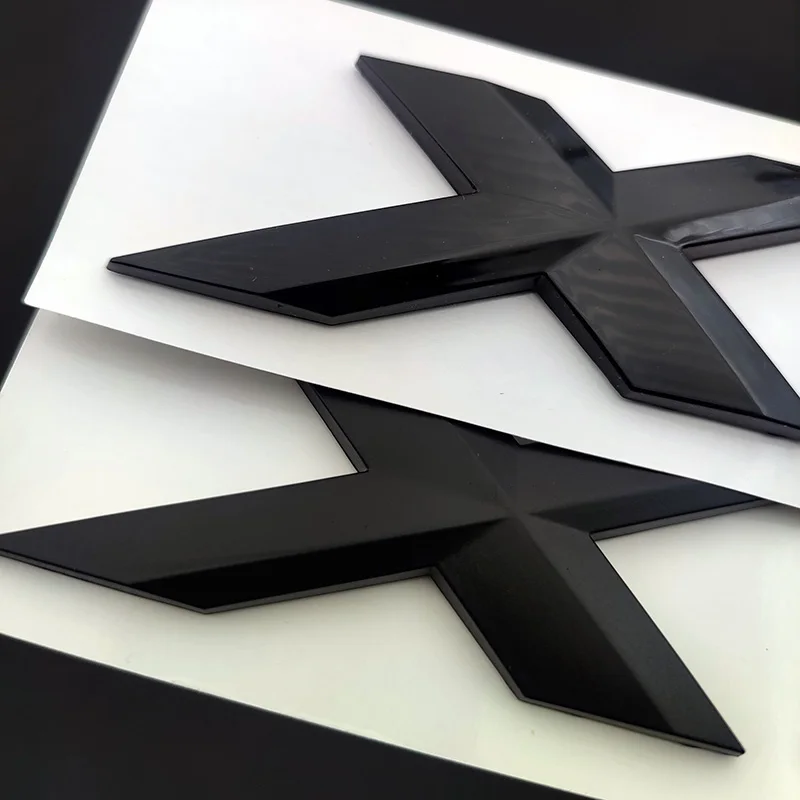 3d ABS Adhesive Matte Black Chrome Letter For Car Trunk BMW X5 Logo X5 Letters Stickers Emblem Badge E70 E53 F15 G05 Accessories view 5