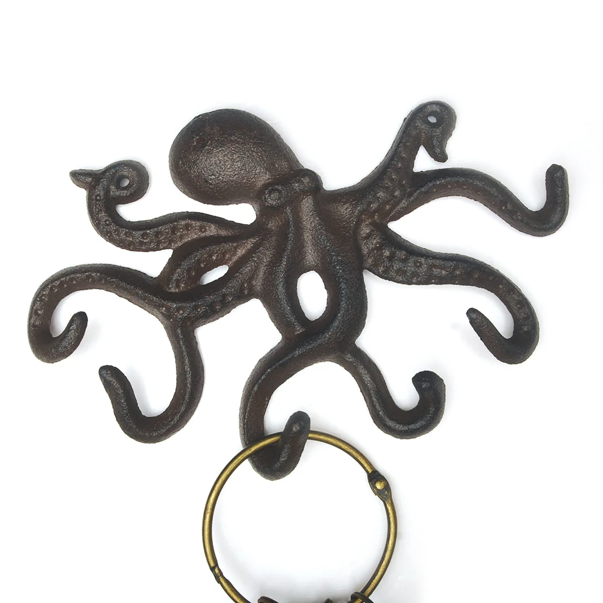 Octopus Hooks American Country Cast Iron Crafts Iron Animal Hooks Bar Garden Personality Wall Hanging Wall Decoration