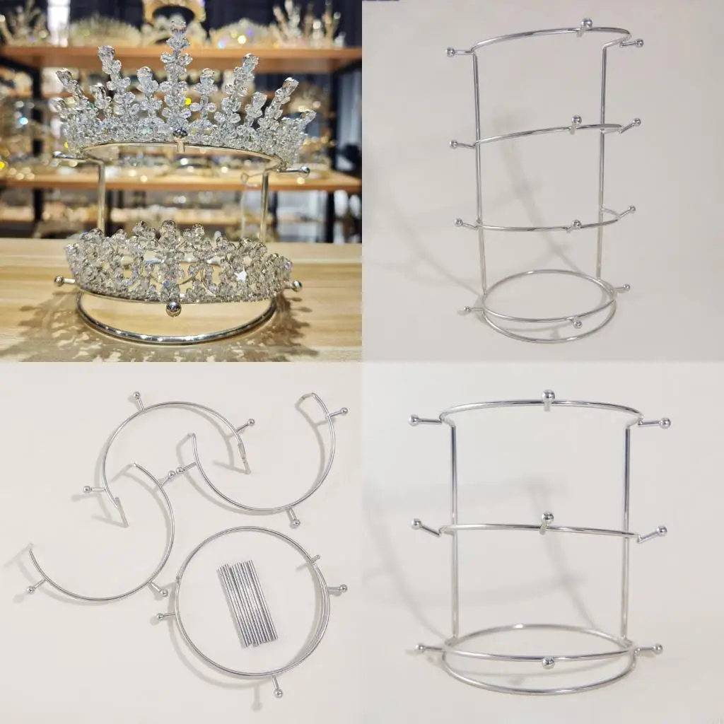 

Прочная четырехъярусная съемная стойка для витрины Crown для демонстрации коллекций