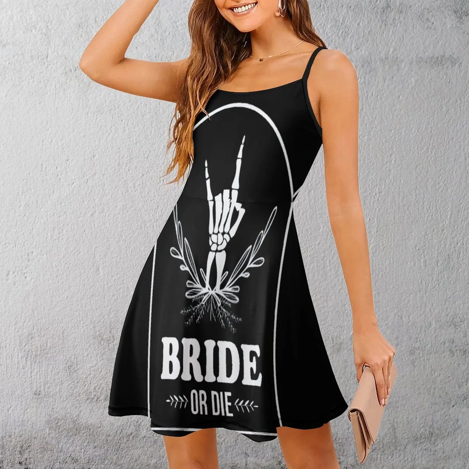 

Сексуальная женская одежда, платья для невесты или Die, женское платье на бретельках со скелетом, милые клубы, забавная шутка