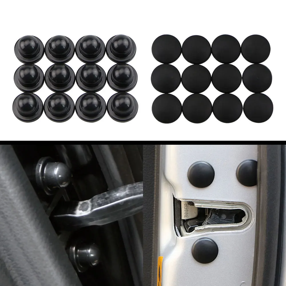 12x Car Interior Accessories Door Lock Screw Protector Cover Caps Trim Universal Accessories