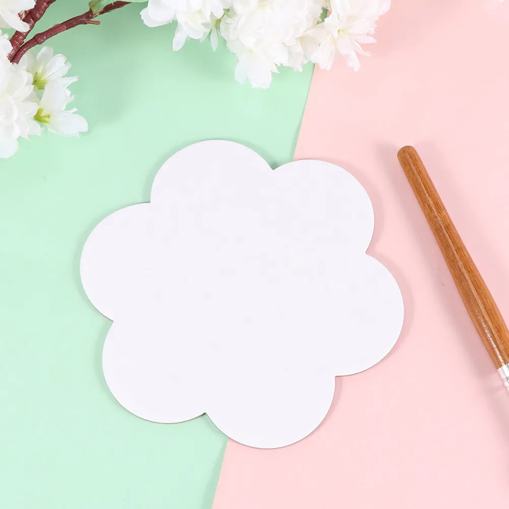 4Pcs Oil Painting Canvas Boards Flower Shape Cotton Artist Canvas Panel Blank Stretched Canvases for Acrylic Oil Paint Student