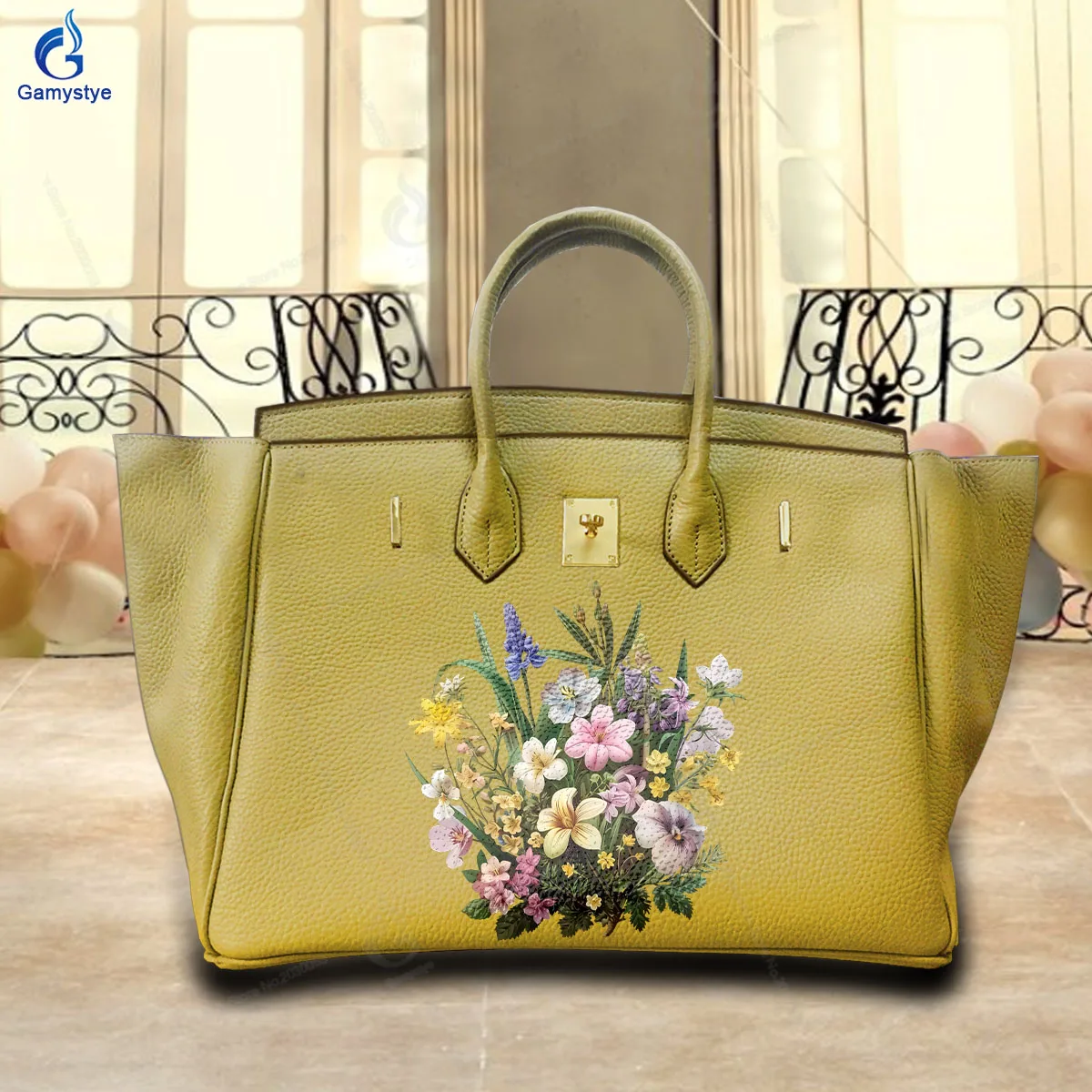 Flowers Street Graffiti Print Totes Women Bags Crossbody Handbags Female Precious Messenger Totes Unpriced Top Layer of Cowhide