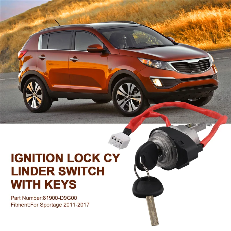 

H5-For Hyundai Kia Sportage 2011-2017 Ignition Lock Cylinder Switch W/ Keys 81900-D9G00