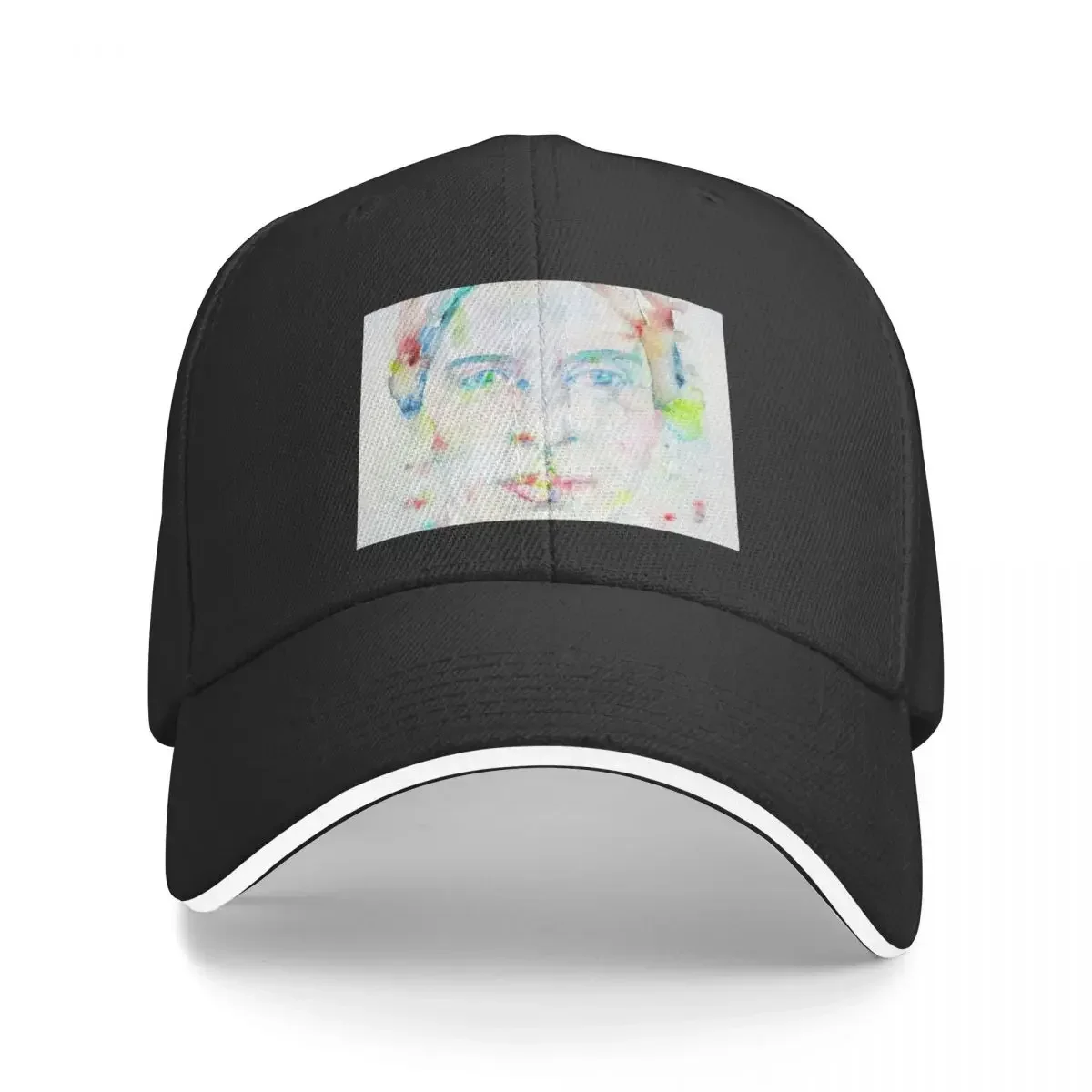 EMILY DICKINSON - watercolor portrait.2 Baseball Cap birthday Visor Golf Cap men's big size hat Baseball For Men Women's