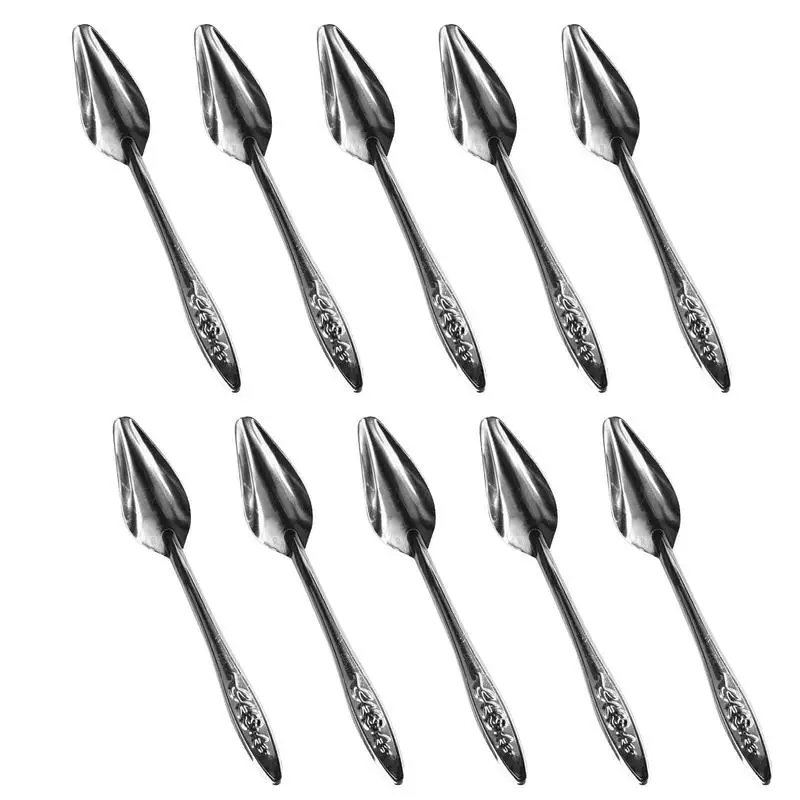 Bird Feeder Spoons 10Pcs Medicine Spoons Hand Feeding Spoon For Peony Metal Bird Milk Spoons Hand Feeding Spoon For Budgies