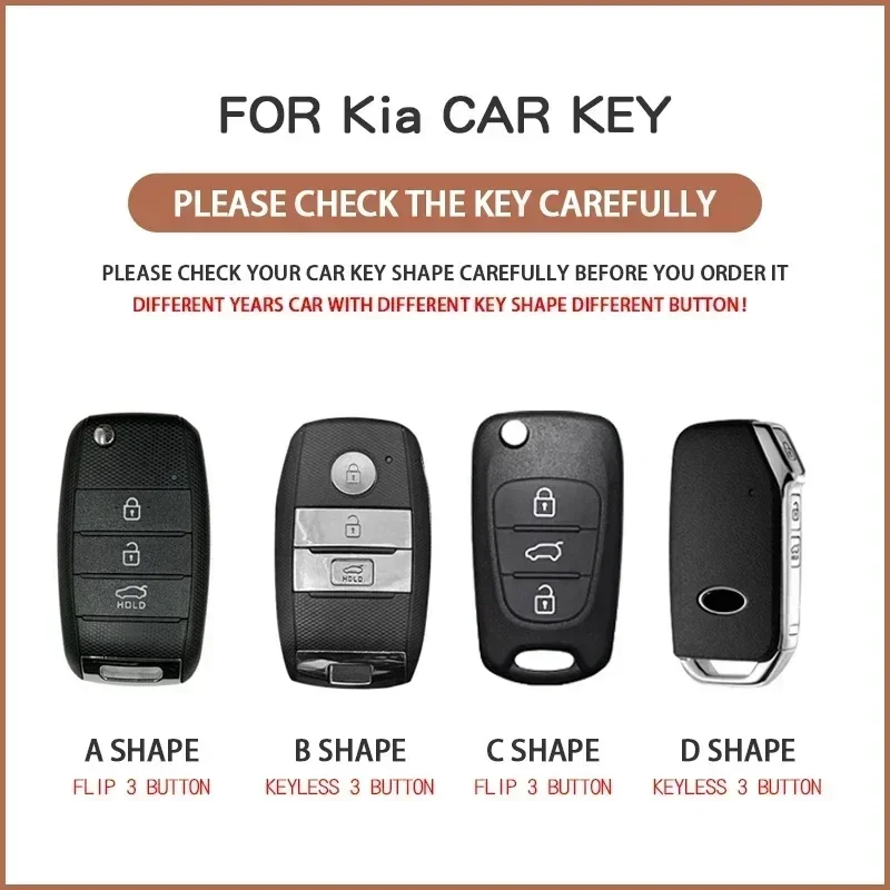 For KIA RIO 5 Sportage Ceed Cerato K3 K4 K5 Sorento Optima Picanto Soul Forte Car Key Case Cover for Kia Rio K7 Cute Key Case