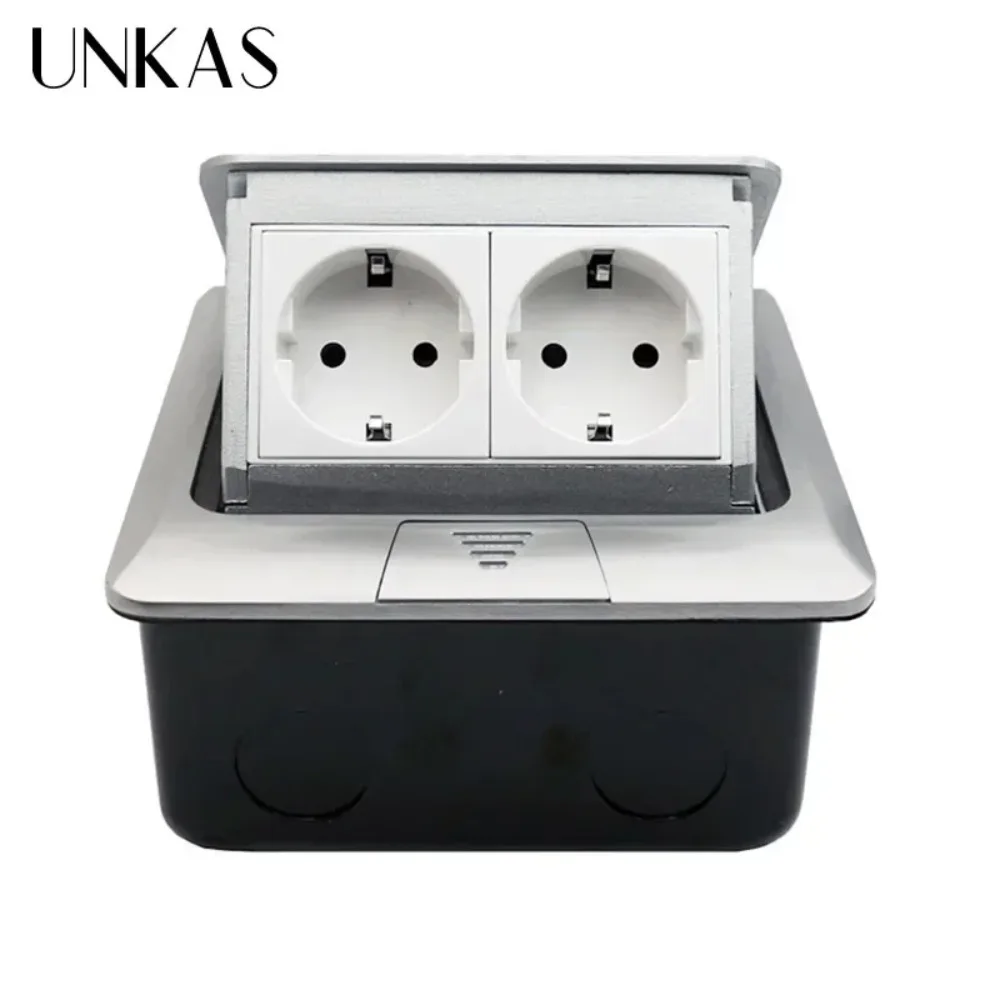 

Алюминиевая панель, стандарт ЕС, выдвижная напольная розетка, 2-панельная электрическая розетка, модульная комбинация, доступна по индивидуальному заказу