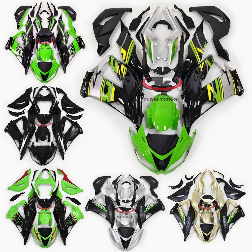 Cowling Bodywork Multiple collections of glossy green prints Motorcycle Full Fairing Kit For ZX6R 2013 2014 2015 2016 2017 2018