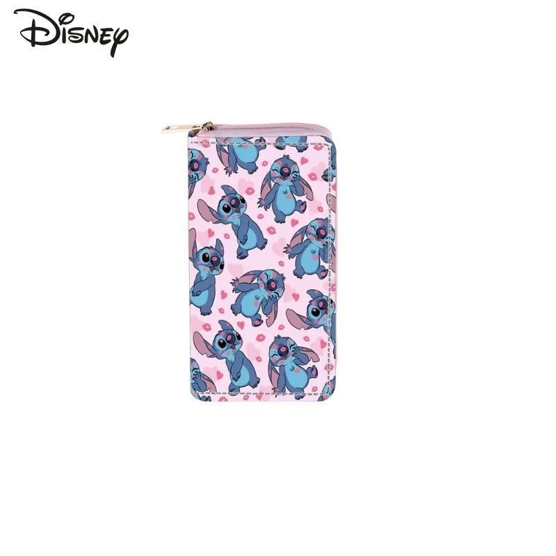 Stitch 2025 New Women's Long Wallet Fashionable and High-quality Women's Multi Card Bag Storage Cartoon Versatile Zero Wallet