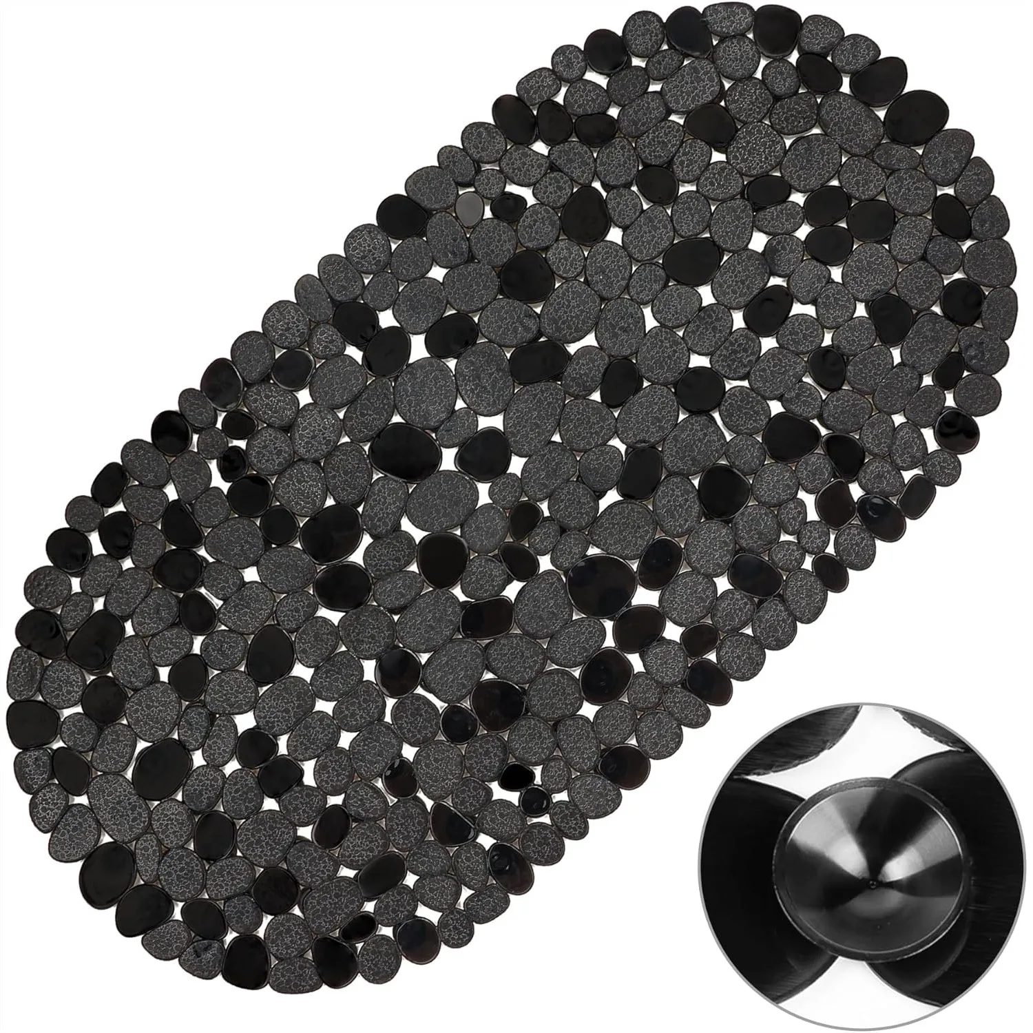

Bathtub Mats for Bathroom 27x14 Inch, Non-Slip Shower Tub Mat with 167 Suction Cups, Machine Washable, Black