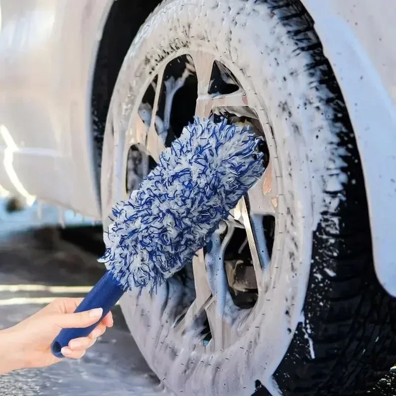 

Plush Soft Microfiber Wheel Cleaning Brush Car Detailing Brushes For Auto Motorcycle Maintenance Care Clean Tool Car Accessorie