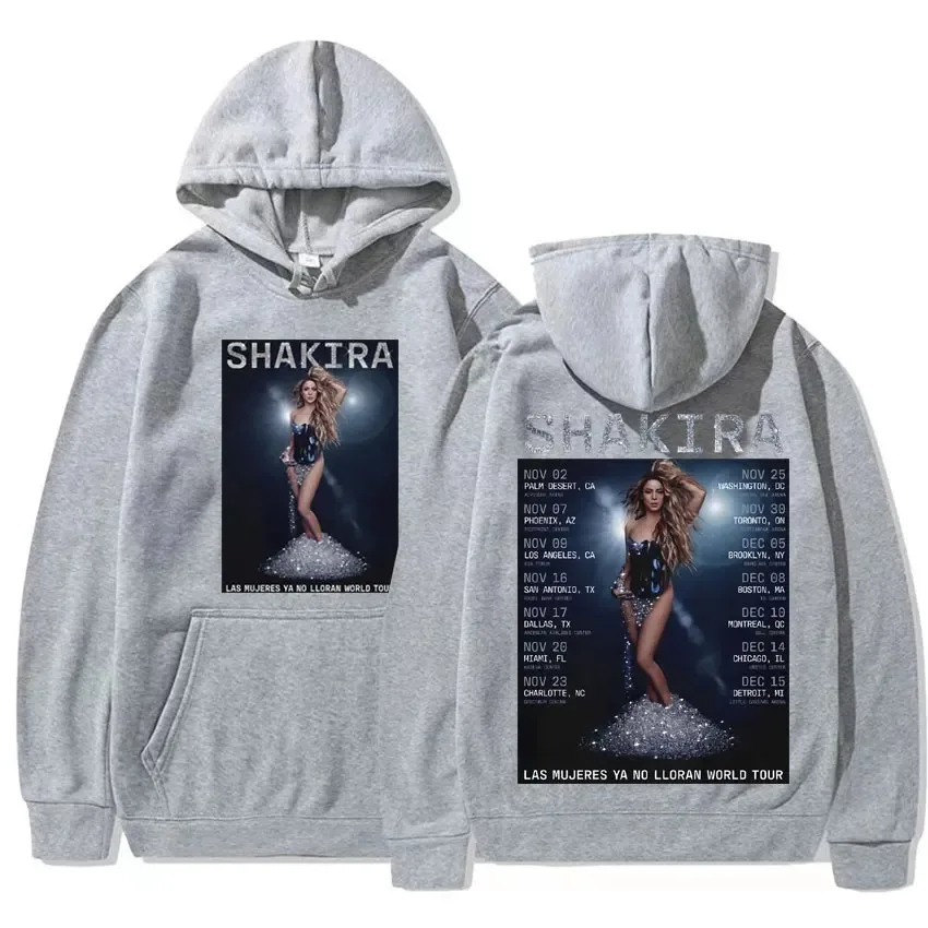 Shakira Las Mujeres Ya No Lloran 2024 World Tour Hoodie Men Women Fashion Aesthetic Sweatshirts Casual Fleece Hoodies Streetwear