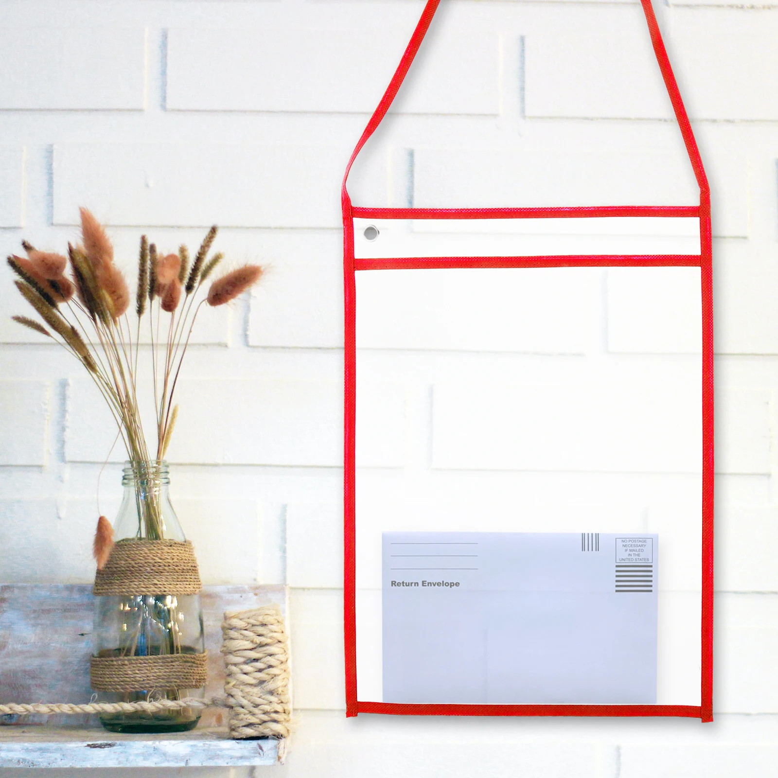 

10 Pcs File Holder Clear Pockets Dry Folder Reusable Erase Transparent Shoulder Strap