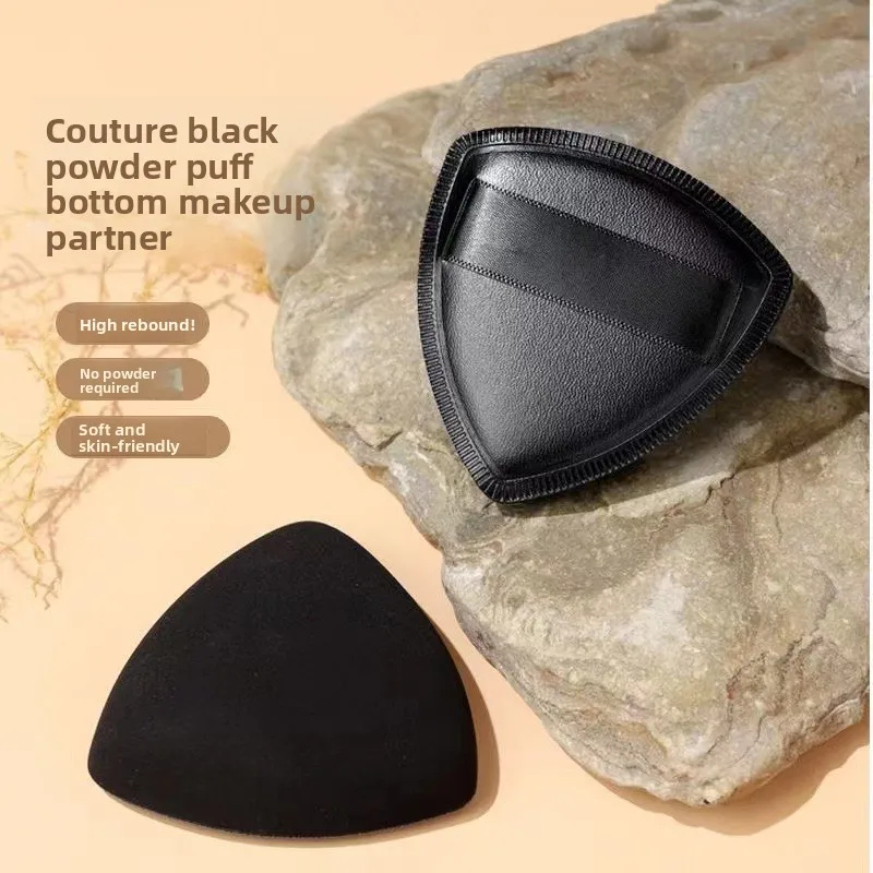 10 stuks driehoekige poederdons nat droog gebruik voor losse poeder vloeibare cosmetische zachte pluche poederdons make-up foundation nieuw in de trend