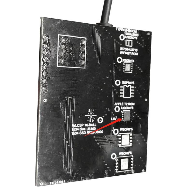 T2 Chip Read and Write Bios Socket for T2 Ssd Rom Typec Rom Holder