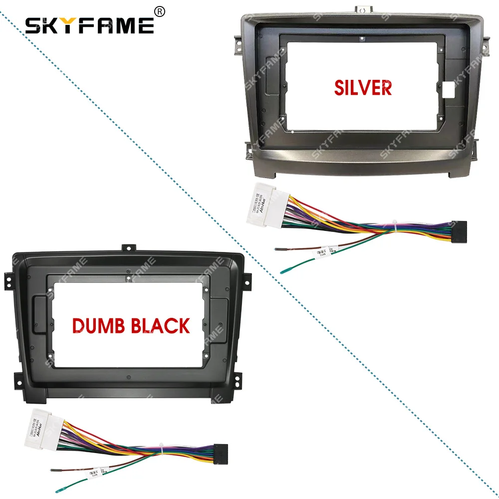 SKYFAME Car Frame Fascia Adapter Canbus Box Decoder Android Radio Dash Fitting Panel Kit For Hawtai Santa Fe 7