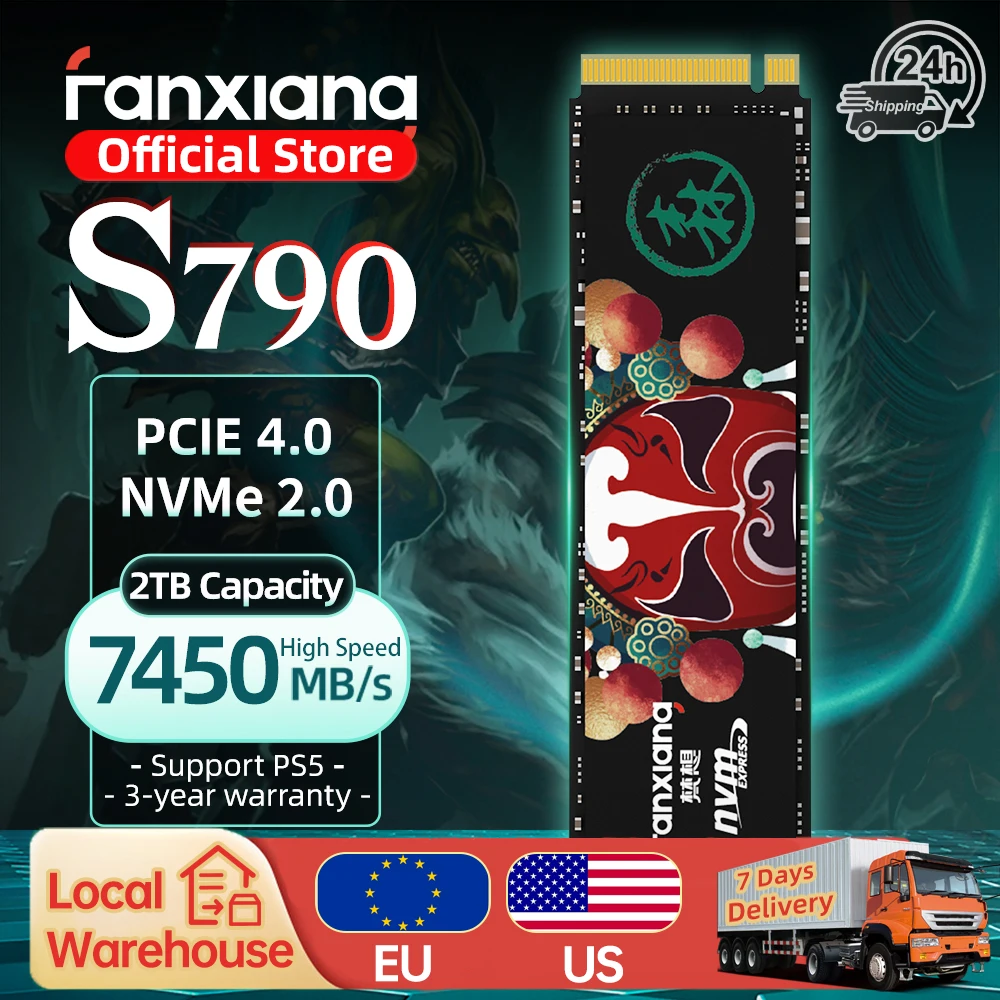 

[Доставка в ЕС/США]Fanxiang S500 Pro/S790 M.2 SSD 4 ТБ 2 ТБ 1 ТБ Жесткий диск M.2 NVMe SSD Внутренний твердотельный накопитель для настольных ноутбуков