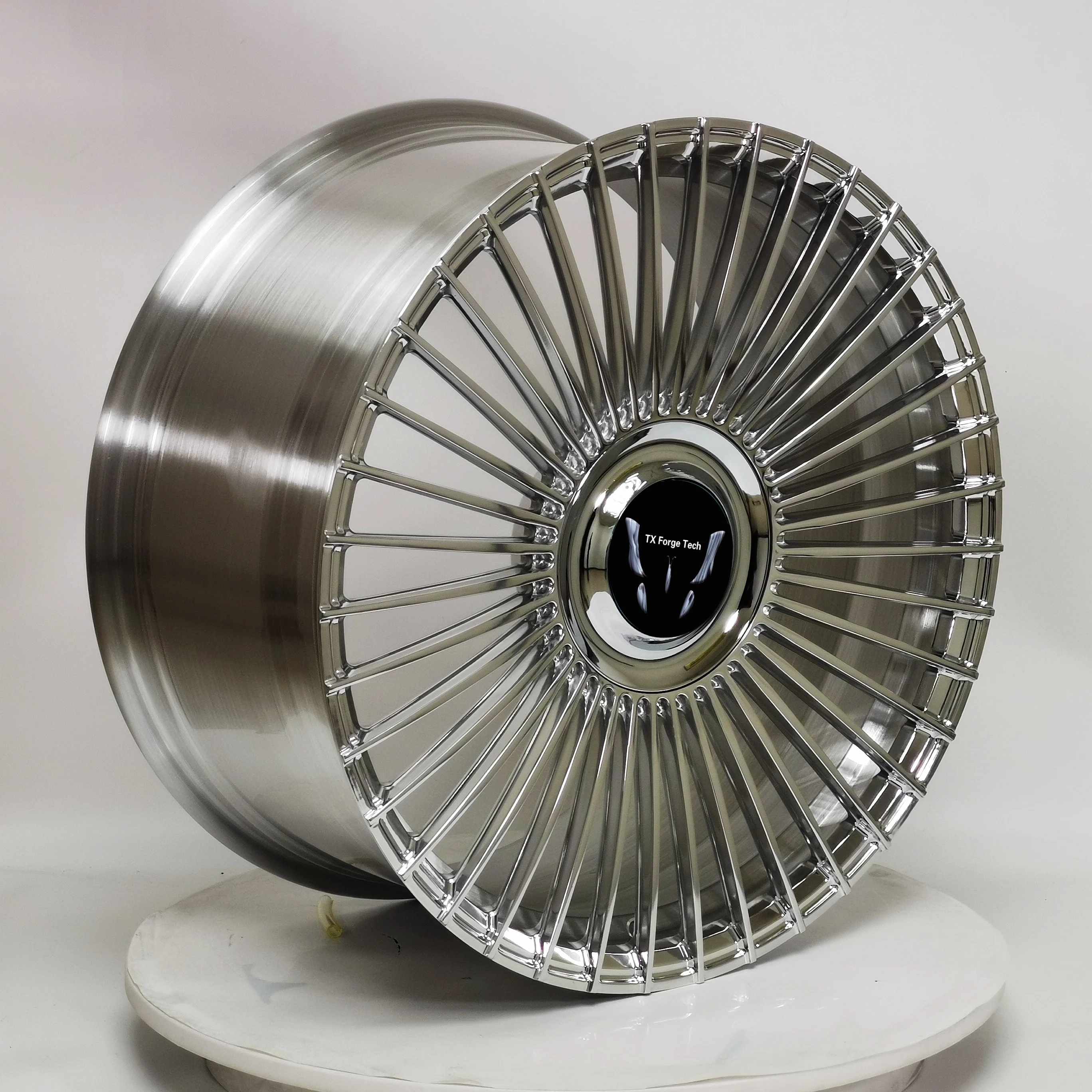 Sunland Custom Forged Aluminum Wheels 18-22 Inch 5x112 Polished Brushed Mesh Design High Quality for Retrofit/Upgrade