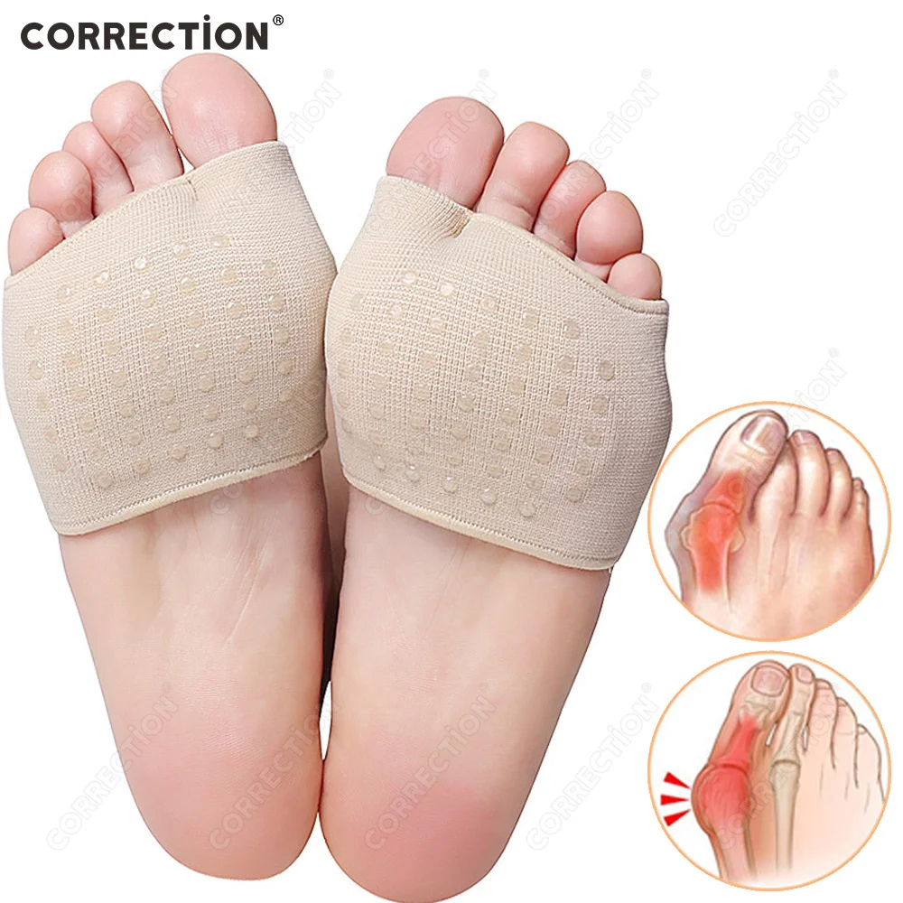 

CORRECTION Gel Toes Forefoot Pads for Women man Invisible Heels Half Insoles Calluses Corns Foot Pain Care Socks Toe Pad Inserts