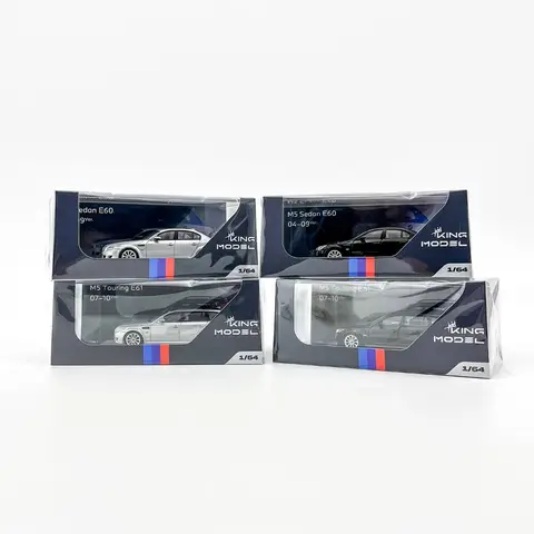 KING MODEL Diecast 1/64 Skala BMW M5 E60 Kombi Bilmodell Legering BMW M5 E60 Leksaksfordon Modellsamling Ornament 8 best sales M5 pressgjuten - №4