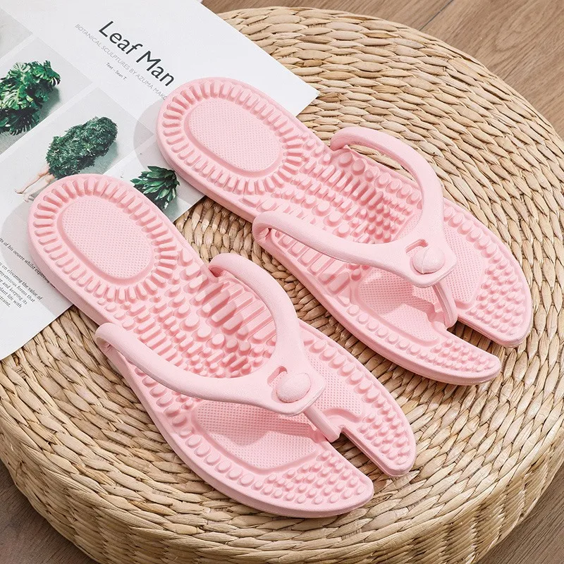 Hotel Room Shoes Massage Slippers Flip-Flops Travel Portable Detachable Indoor Home House Lightweight Foldable Unisex Couples