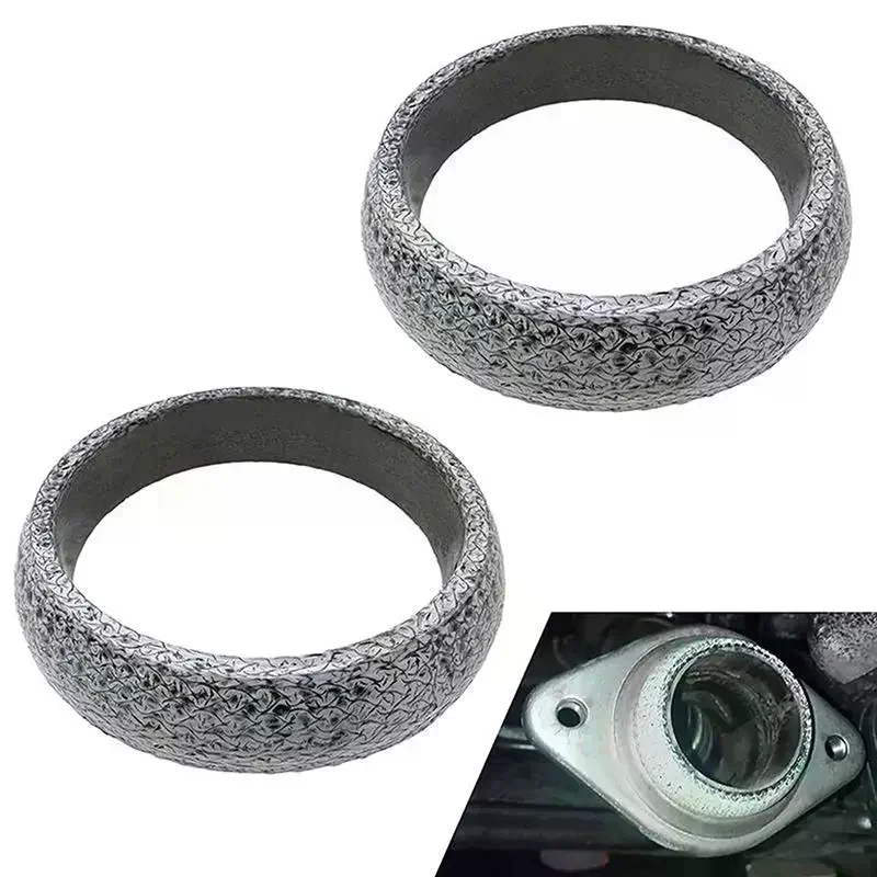 Universal High‑Temperature Exhaust Donut Gasket Ring‑Shape Exhaust Pipe Flange Seal Gasket Exhaust Flange Muffler Replacement