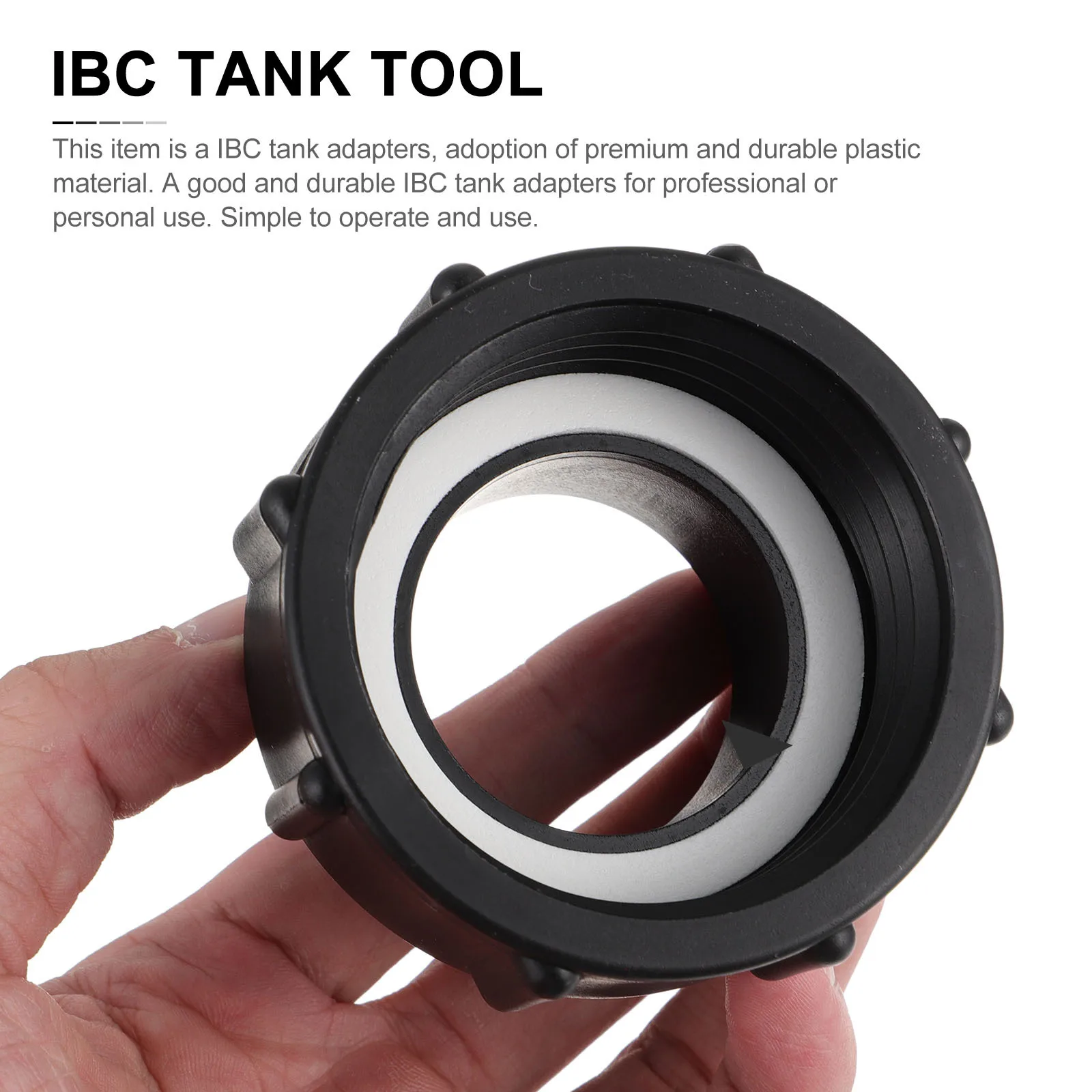 

1Pcs Plastic Ibc Tank Adapter Durable Quick Connect Hose Connector Water Tank Fittings Acid Alkali Resistant Ibc Tote Converter