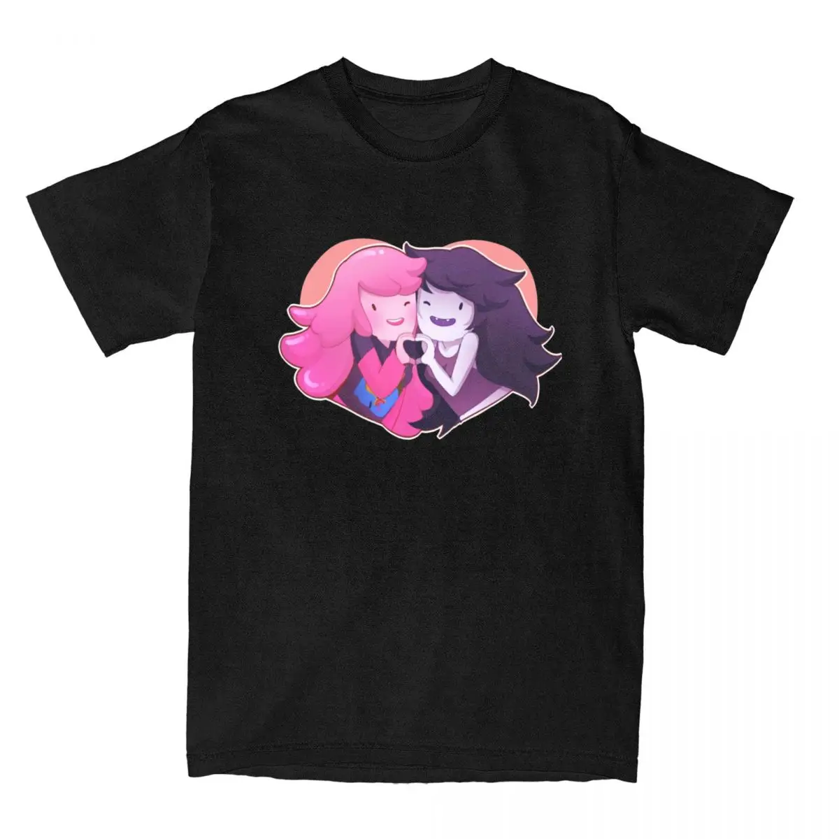 Women's Shirts Marceline And Bubblegum Bubbline Merchandise Vintage 100% Cotton Short Sleeve T Shirts Crew Neck Tops Plus Size