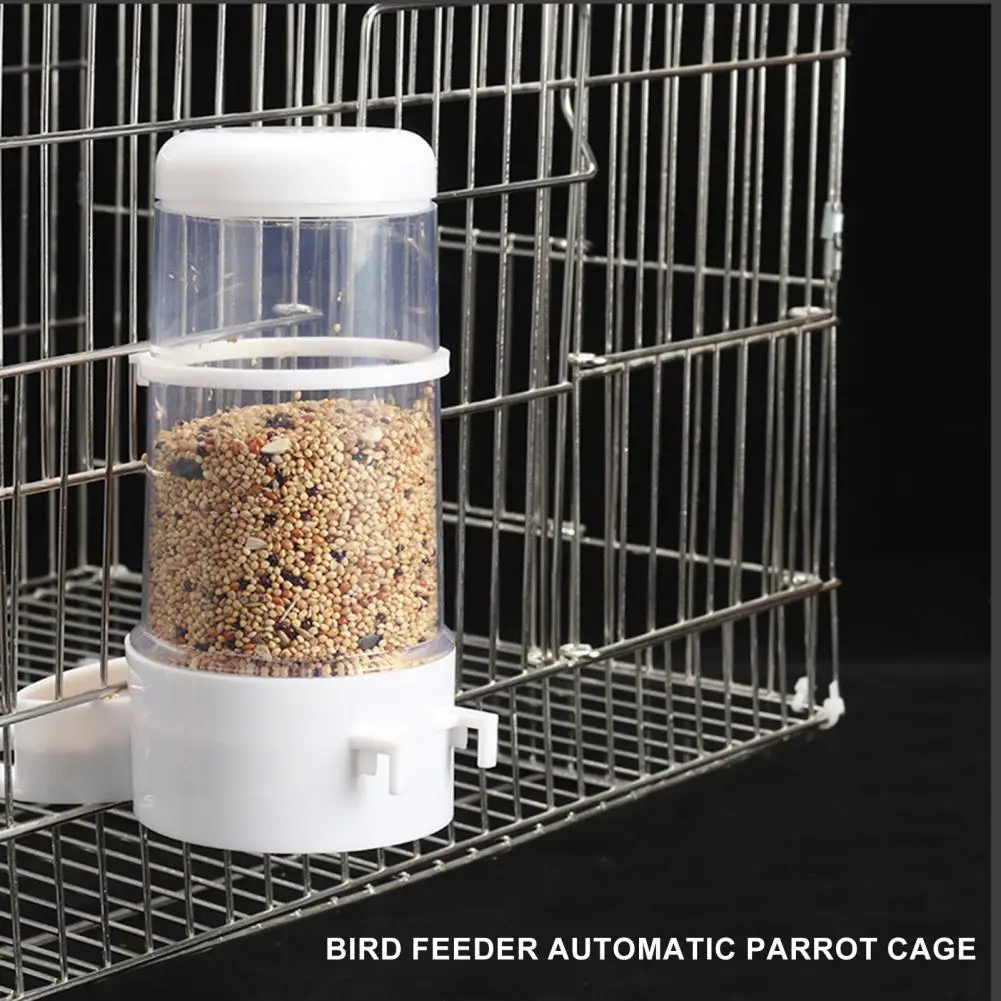 Bird Feeder Automatic,Plastic,Parrot Cage Food Dispenser, Convenient Feeding Box,Birdcage Water Bottle,Pet Bird Supplies