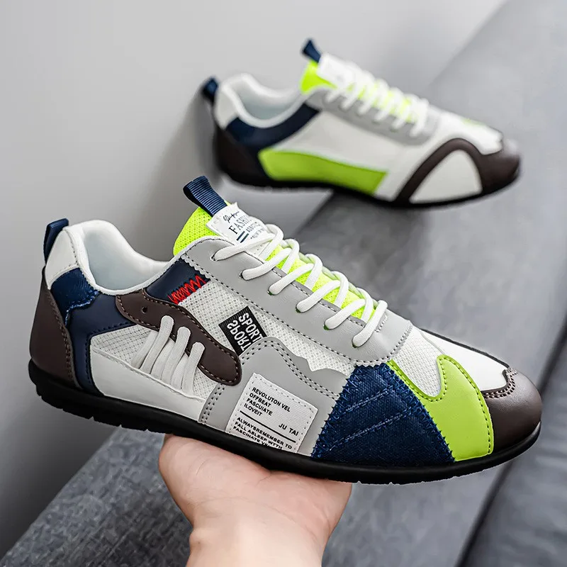 

Schoenen Voor Heren Casual Sport Vier Seizoenen Trend Ontworpen Persoon Pentheid Veterschoenen Leren Кроссовки Comfortabel Ademend