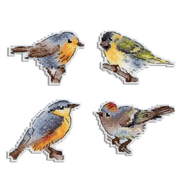 Counted DIY Cross Stitch Kits, Fridge Refridgerator,  Christmas Cross Stitch Set, 6-m. Karen. Sr-892 Bird (no cloth)27-23