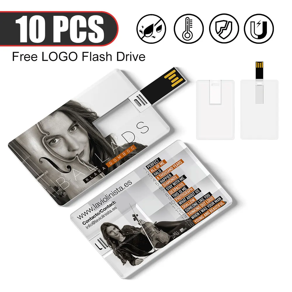 

(Over 10pcs Free logo) 100% capacity 4GB 8GB 16GB 32Gb credit card USB Flash Drive customized logo top quality Creative Pendrive