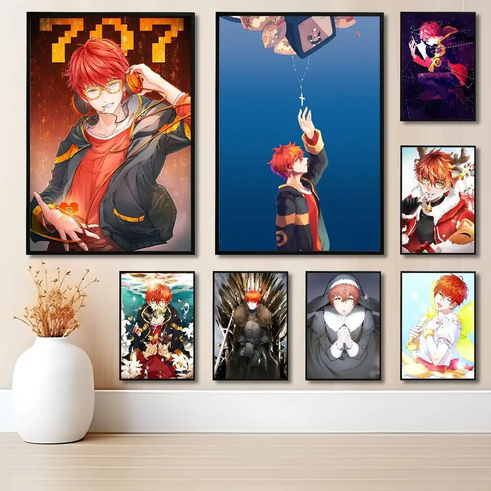 

Game M-Mystic Messenger 707 Poster Fancy Wall Sticker for Living room bar retro decorative painting room