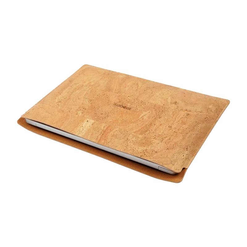 Waterproof, stain resistant, ultra-fine textured, environmentally friendly cork notebook liner bag