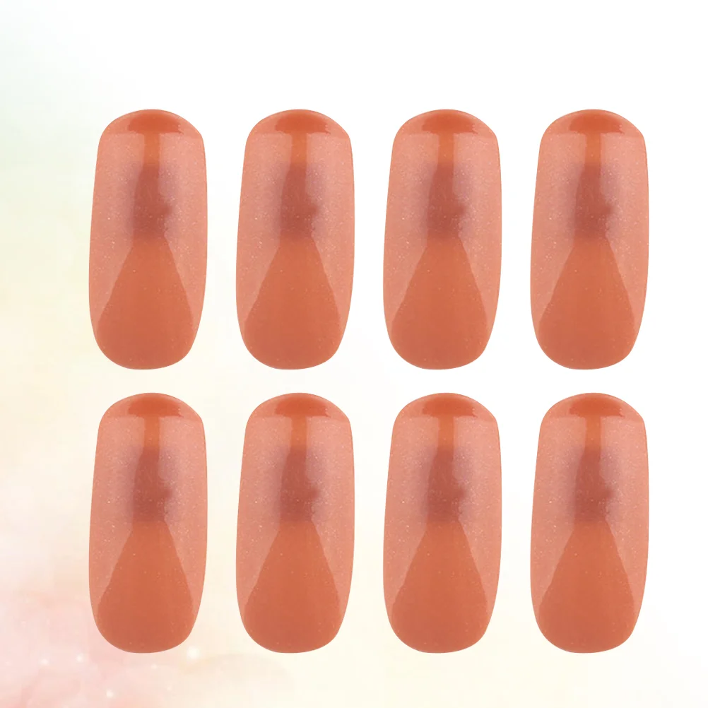 

200 Pcs Nail Exercise Tip Fake Nails Sticker Training Artificial Fingernails Stickers for