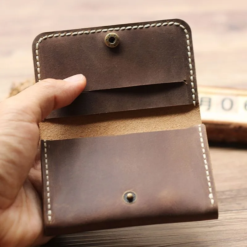 PU Leather ID Credit Card Organizer Bag Women Man Business Card Storage Bags Retro Portable Cards Holder Case Pouch