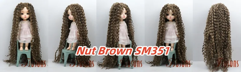 JD220 1/6 1/4 1/3 1/12 Blythes Extremely Long Curly Fashion Synthetic Mohair BJD Wig YOSD MSD SD Doll Accessories