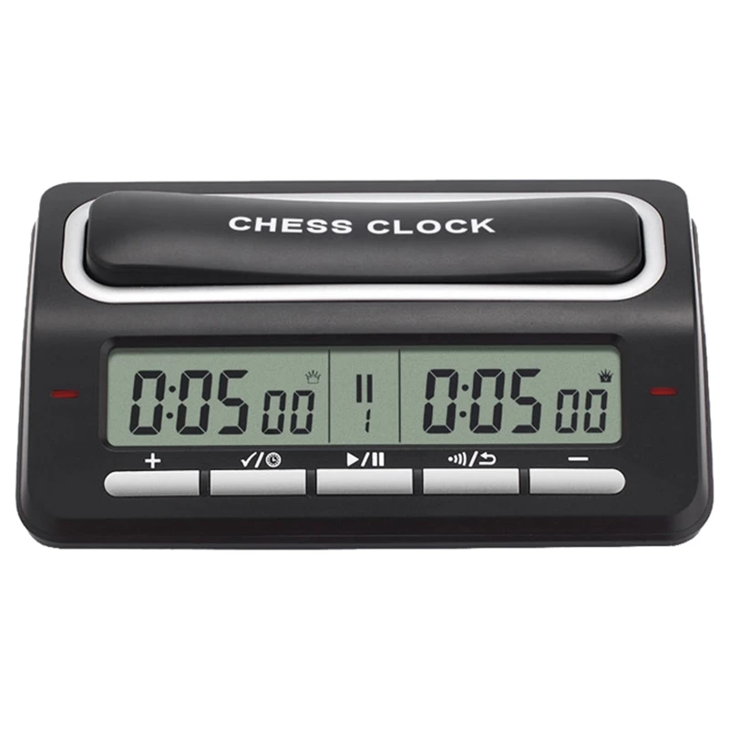 Chess Clock Digital Timer, Professional Count Down Game Timer, with Bonus Delay Count Down up Alarm for Chess Board Game