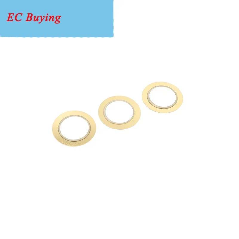 10pcs/lot Diameter 20MM Copper Buzzer Piezoelectric Ceramic Plate Alarm Sounding Ceramic Chip