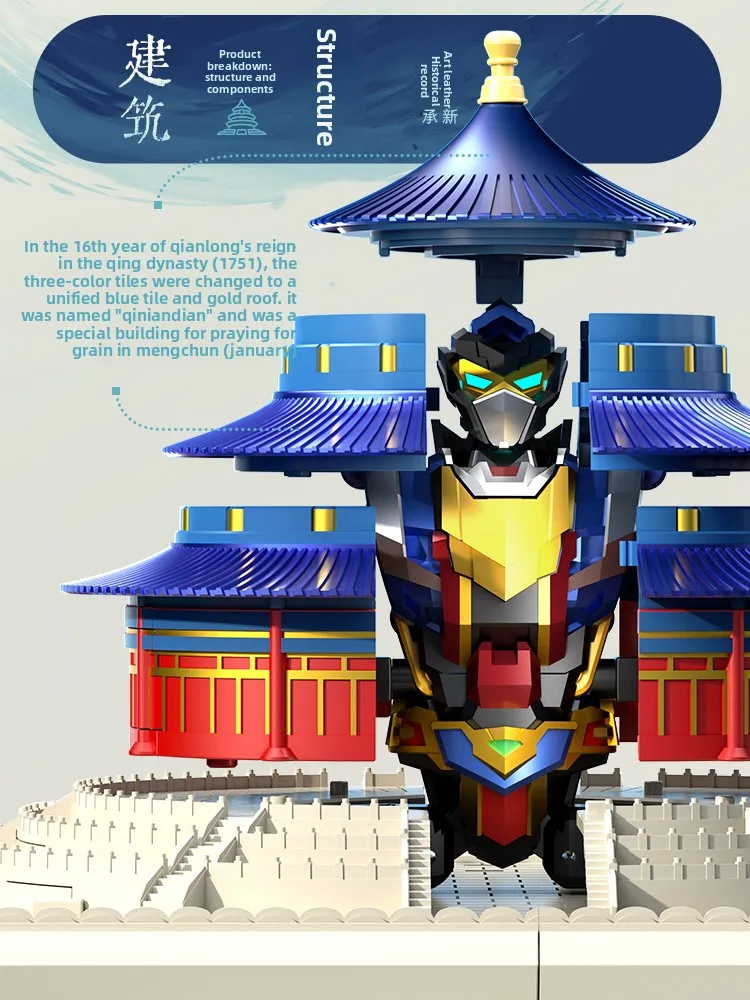 LIJIANG XT-1952 Transformerende Robot Model Pre-sale China Tian Tan Temple of Heaven Action Figure Collectible Toy